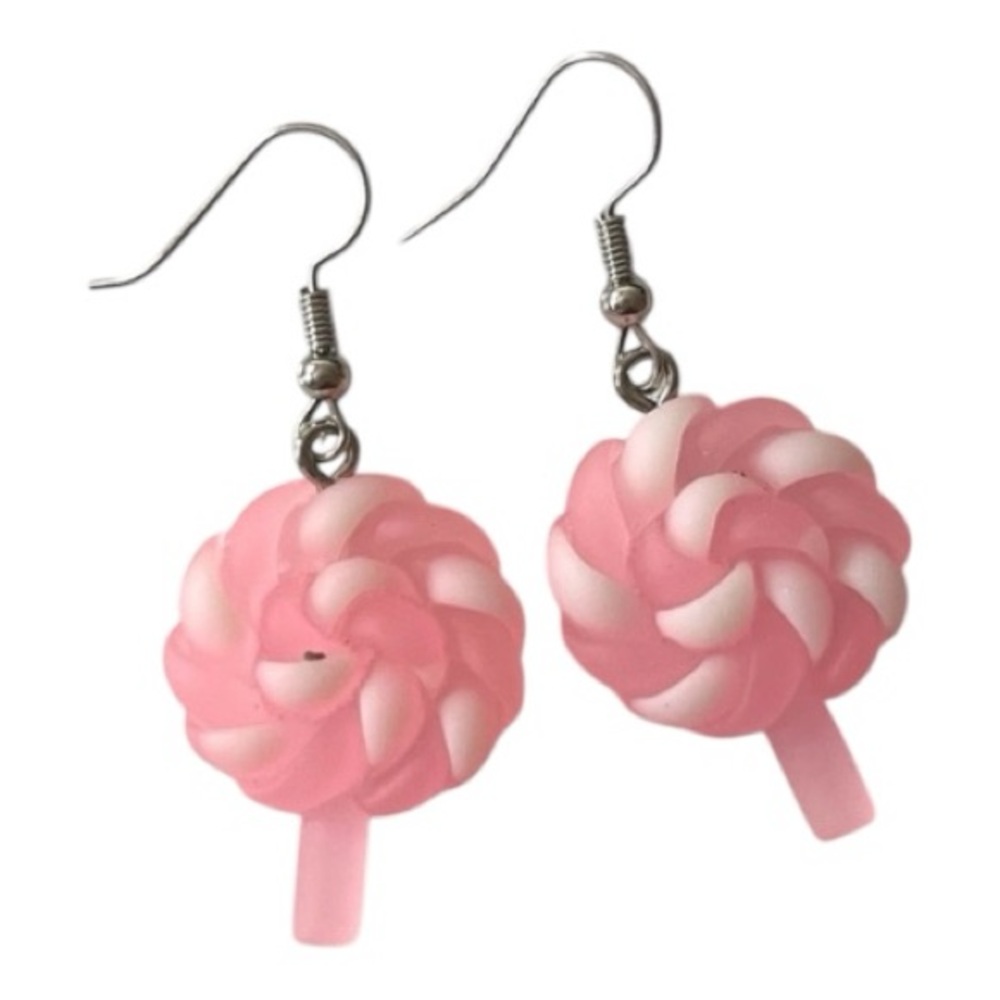 Sale: Pink Lollipop Earrings